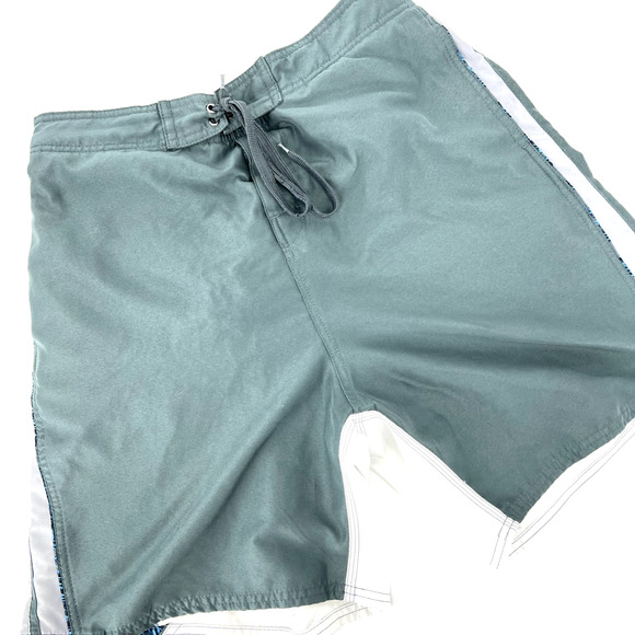 Men's Ocean Blue Board Shorts Swim Trunks Size XL - Picture 1 of 9